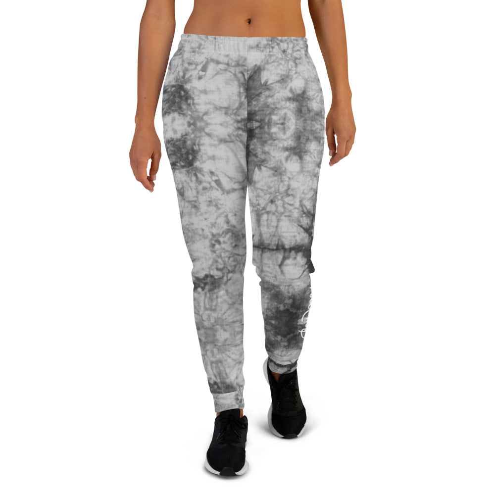 Grey Tie Dye Women's Recycled Joggers