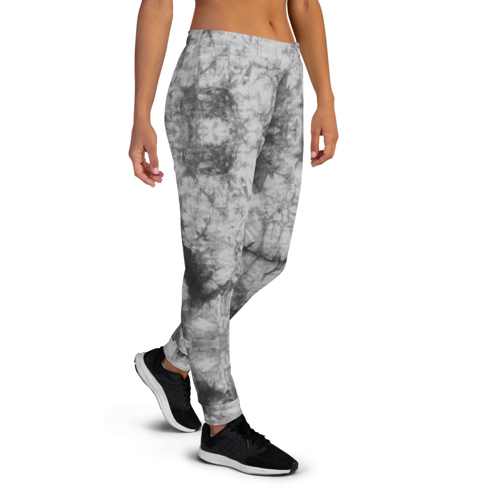 Grey Tie Dye Women's Recycled Joggers