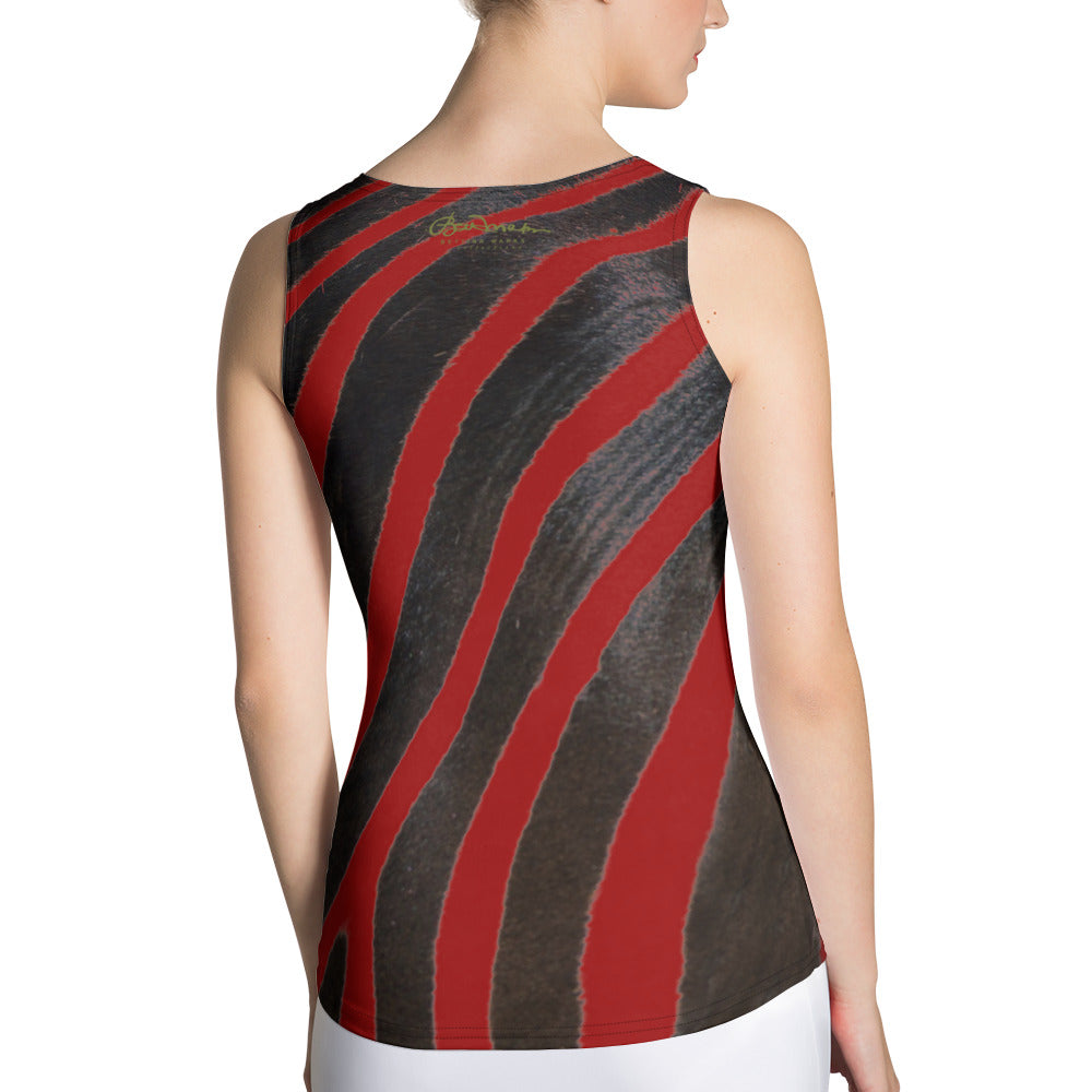 Red Zebra Tank Top