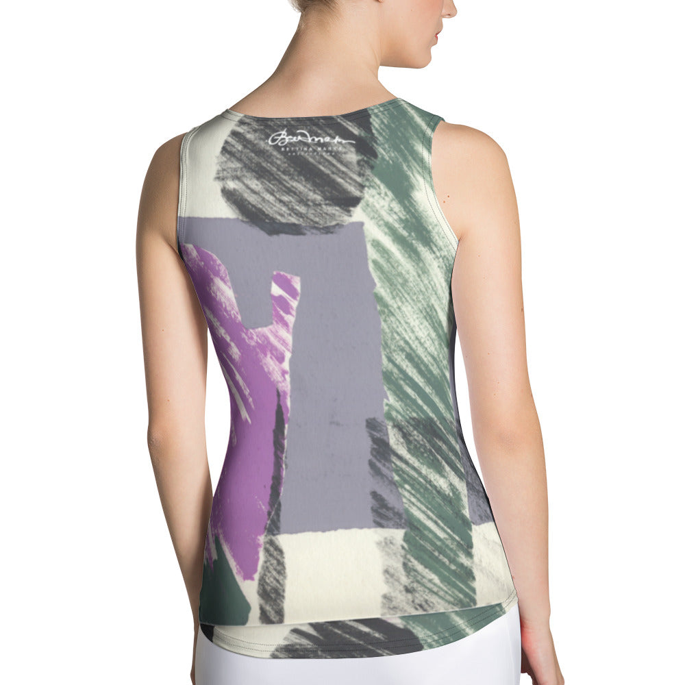 Abstract Collage Tank Top