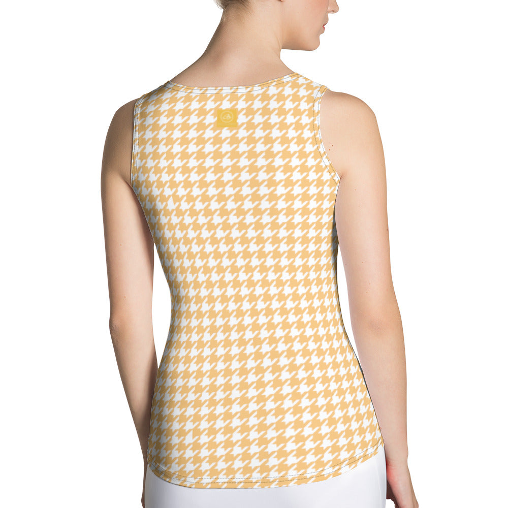 Banana Houndstooth Tank Top