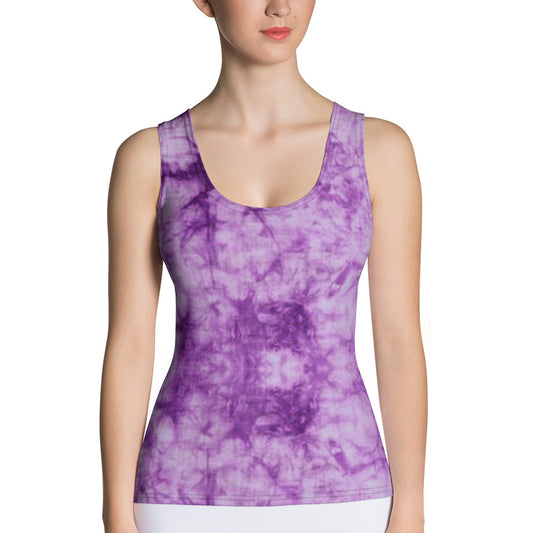 Purple Tie Dye Tank Top