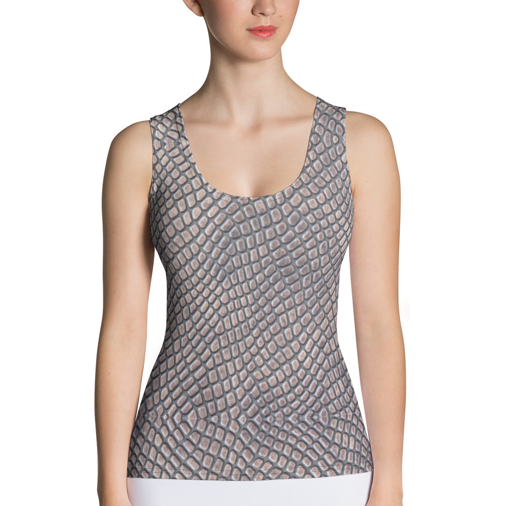 Croc Print Tank Top