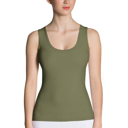 Khaki Green Tank Top