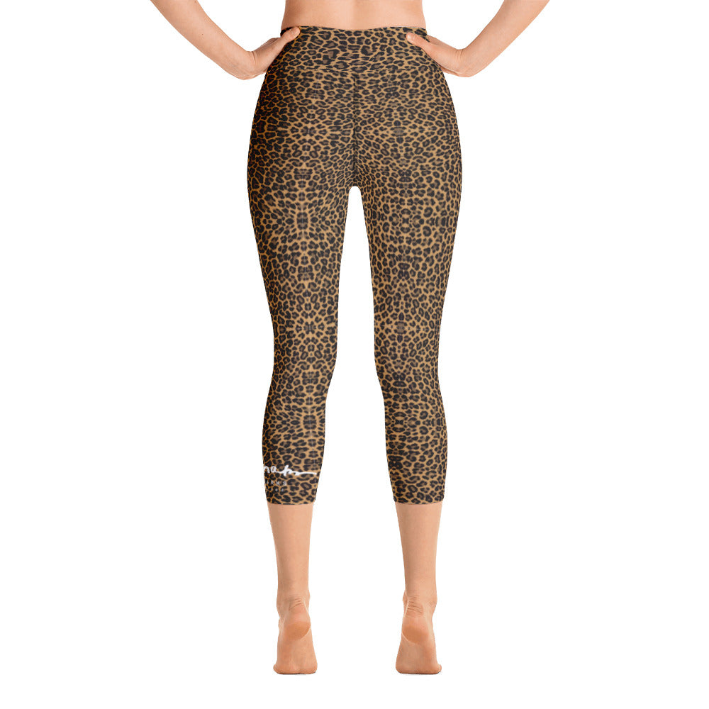 Leopard Yoga Capri Leggings