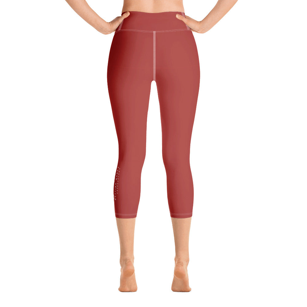 Rust Yoga Capri Leggings