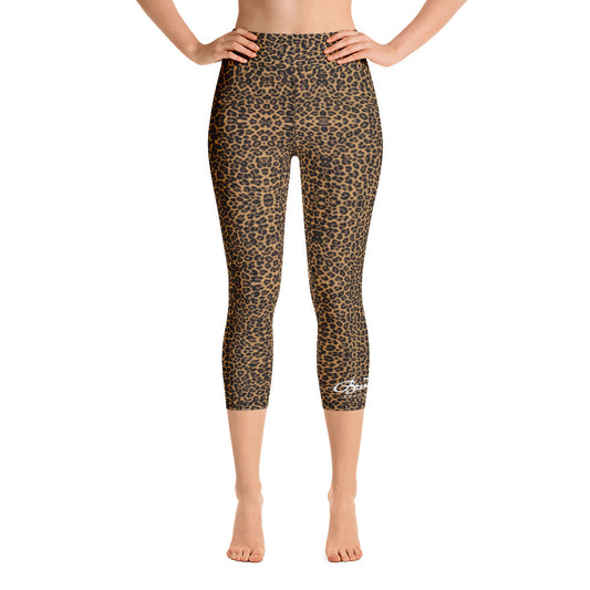 Leopard Yoga Capri Leggings