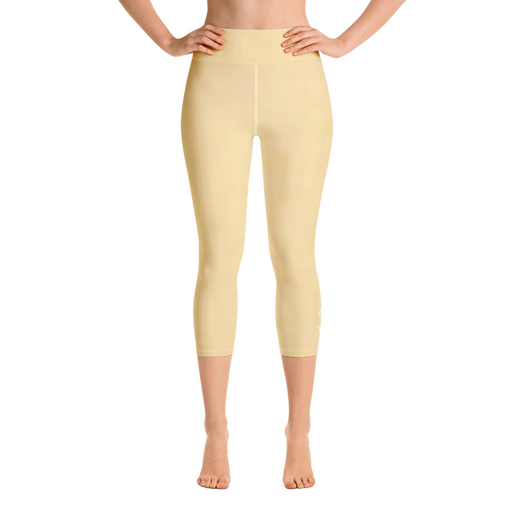 Solar Plexus Yellow Yoga Capri Leggings