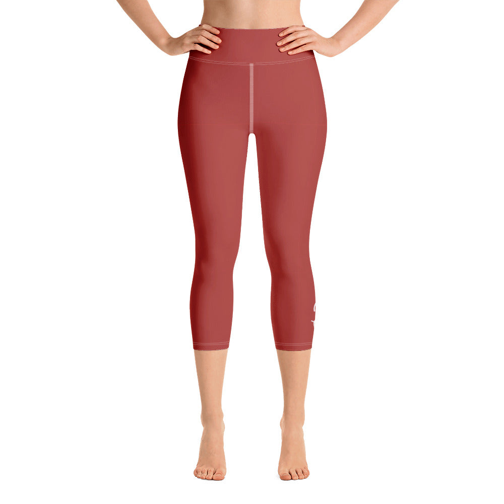 Rust Yoga Capri Leggings