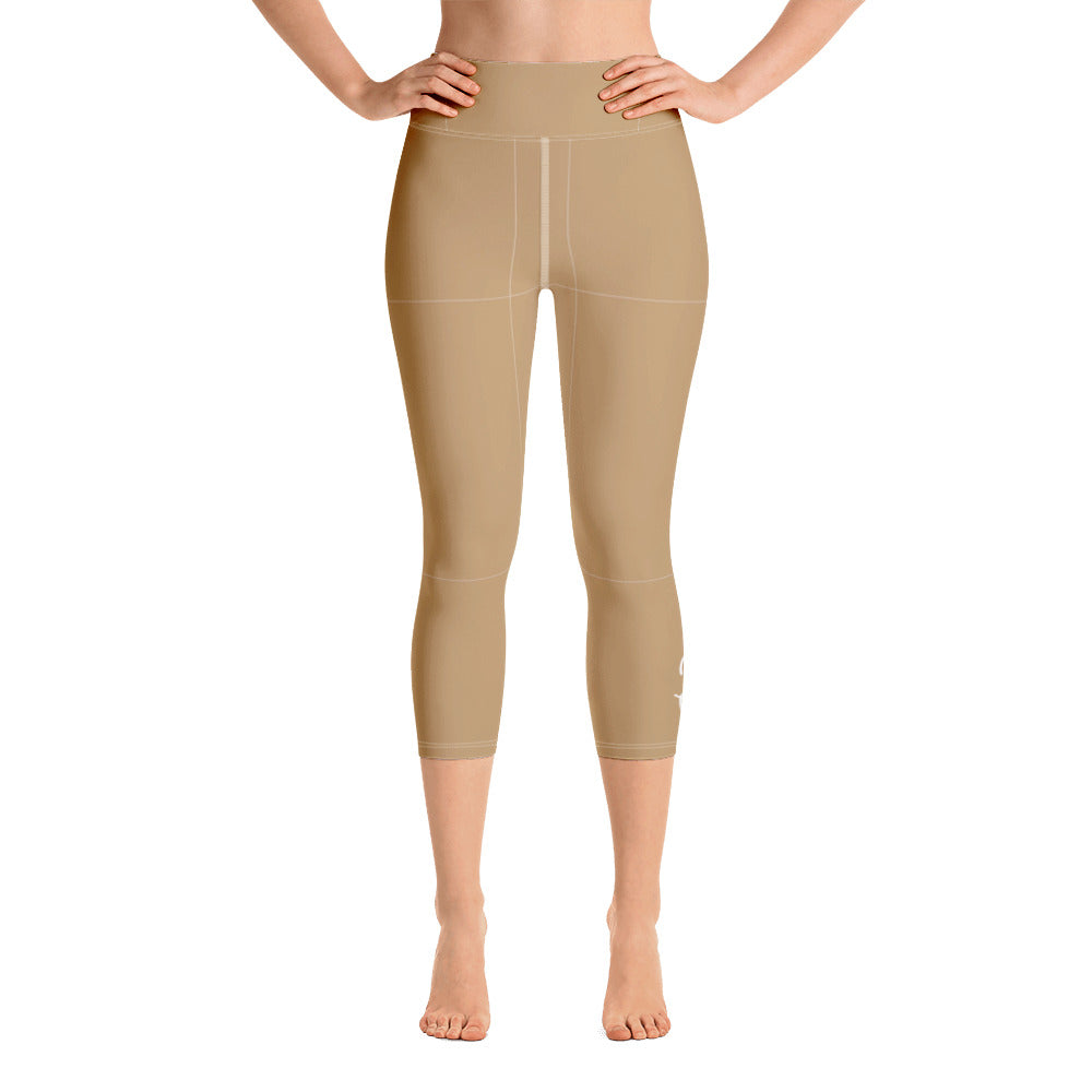 Camel Yoga Capri Leggings