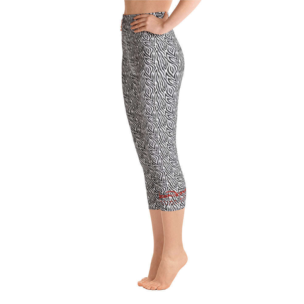 Zebra Yoga Capri Leggings