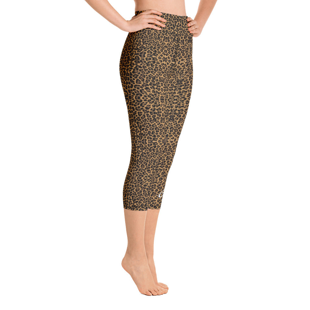 Leopard Yoga Capri Leggings