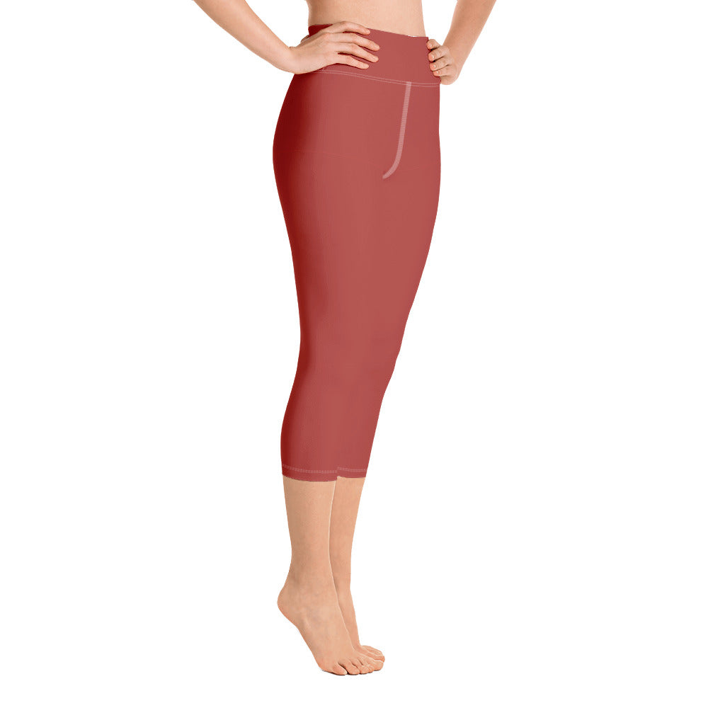 Rust Yoga Capri Leggings