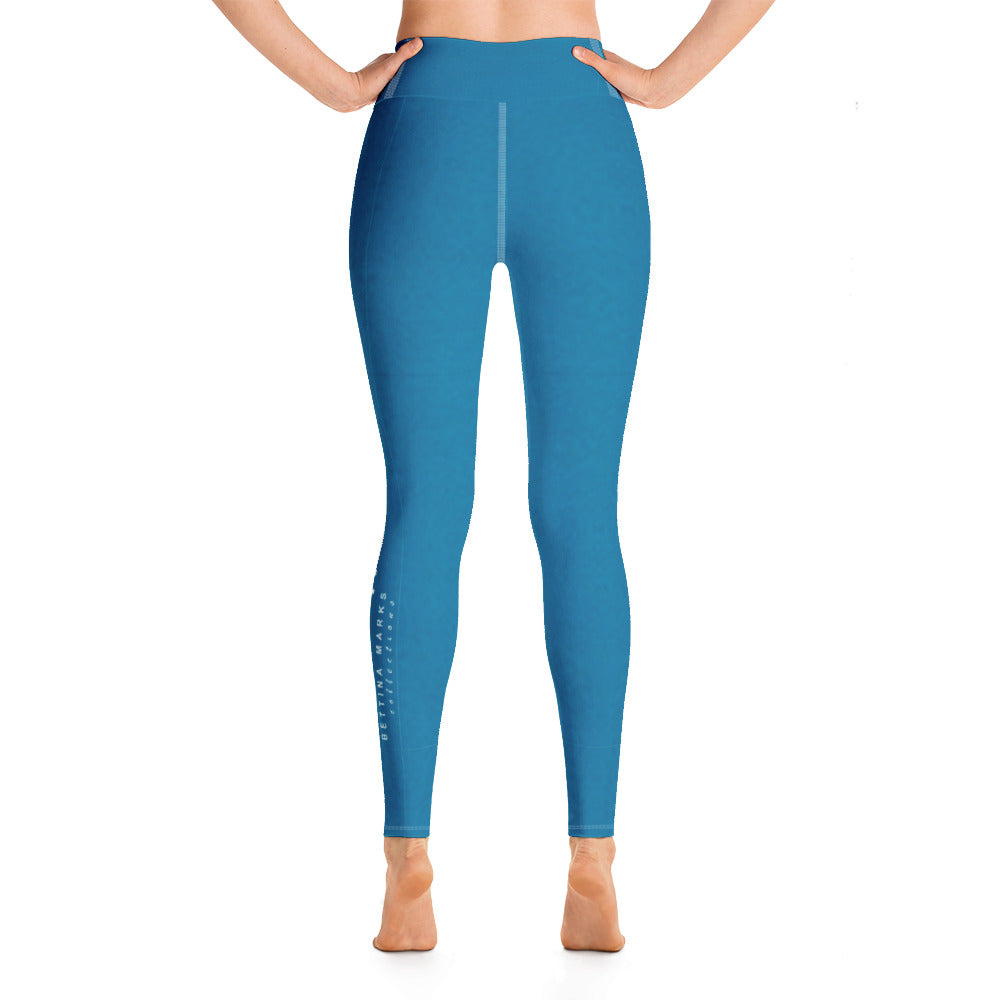 Ocean Blue Yoga Leggings