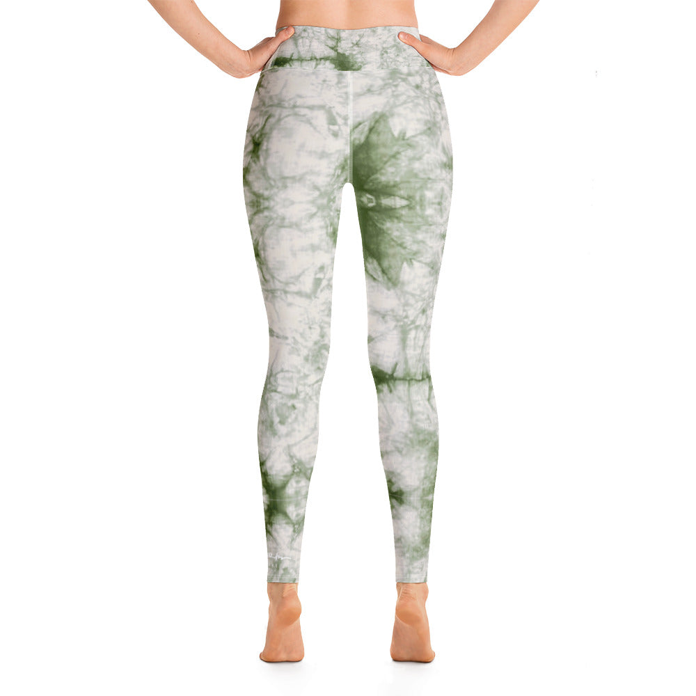 Sage Tie Dye Yoga Leggings