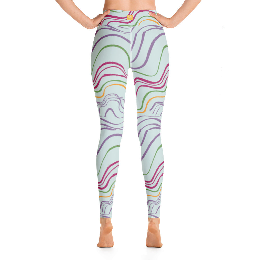 Psychedelic Spring Yoga Leggings