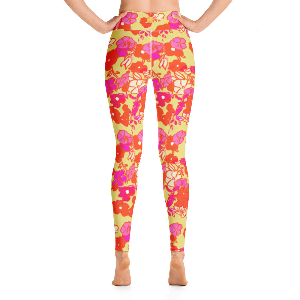 Ice Cream Floral Yoga Leggings