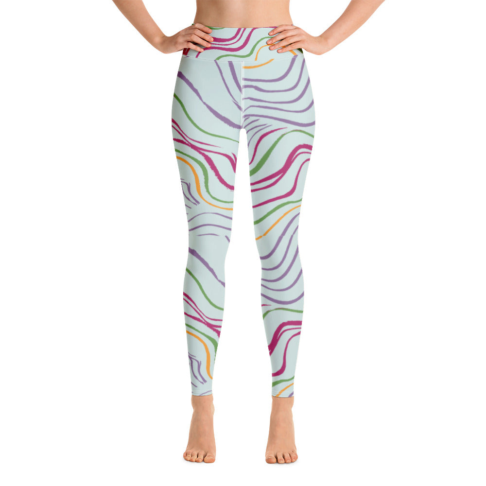 Psychedelic Spring Yoga Leggings