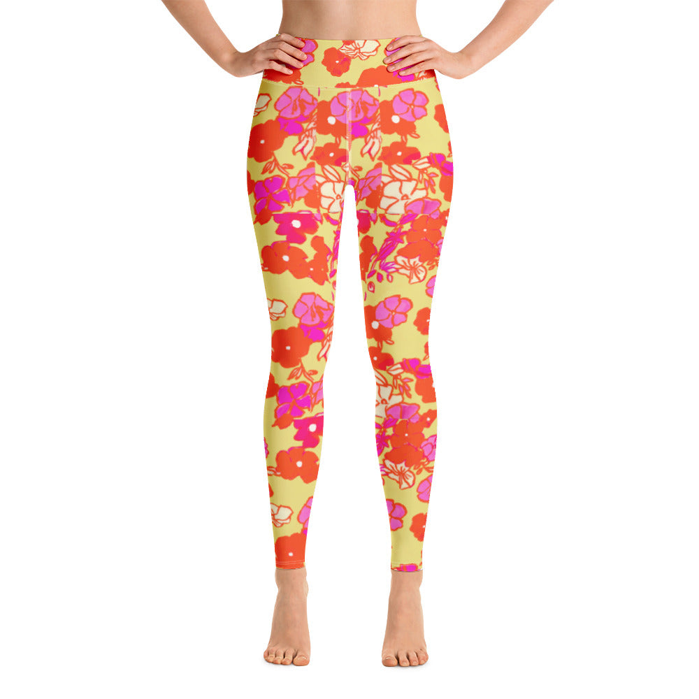 Ice Cream Floral Yoga Leggings