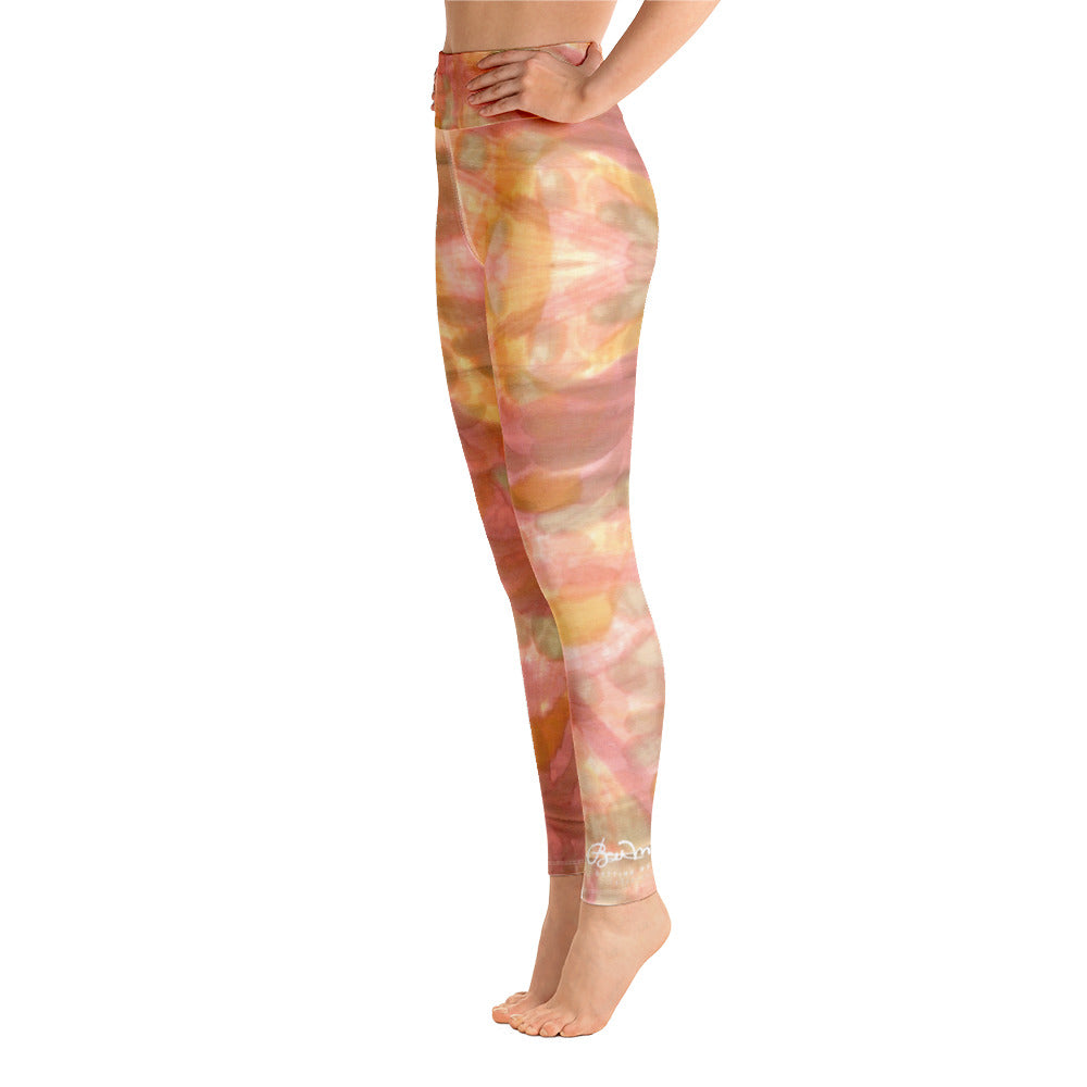 Watercolor Smudge Yoga Leggings