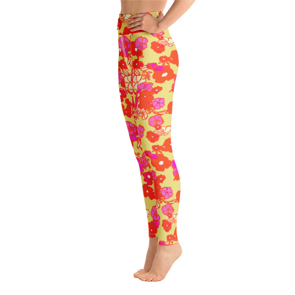 Ice Cream Floral Yoga Leggings