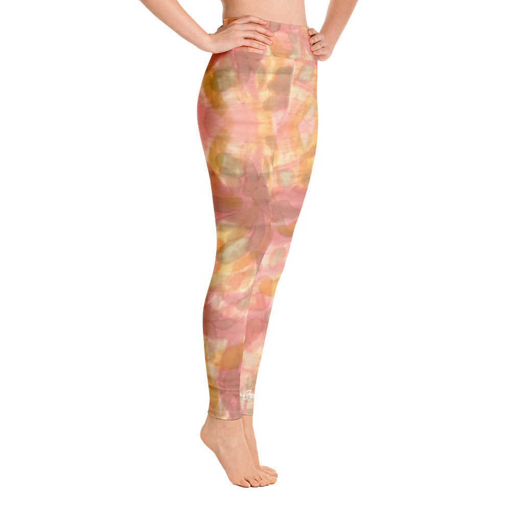 Watercolor Smudge Yoga Leggings