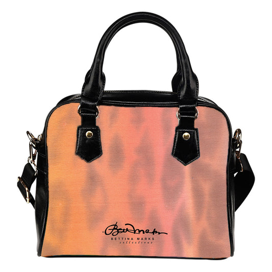 Ombre Leopard Hand Bag w Shoulder Strap