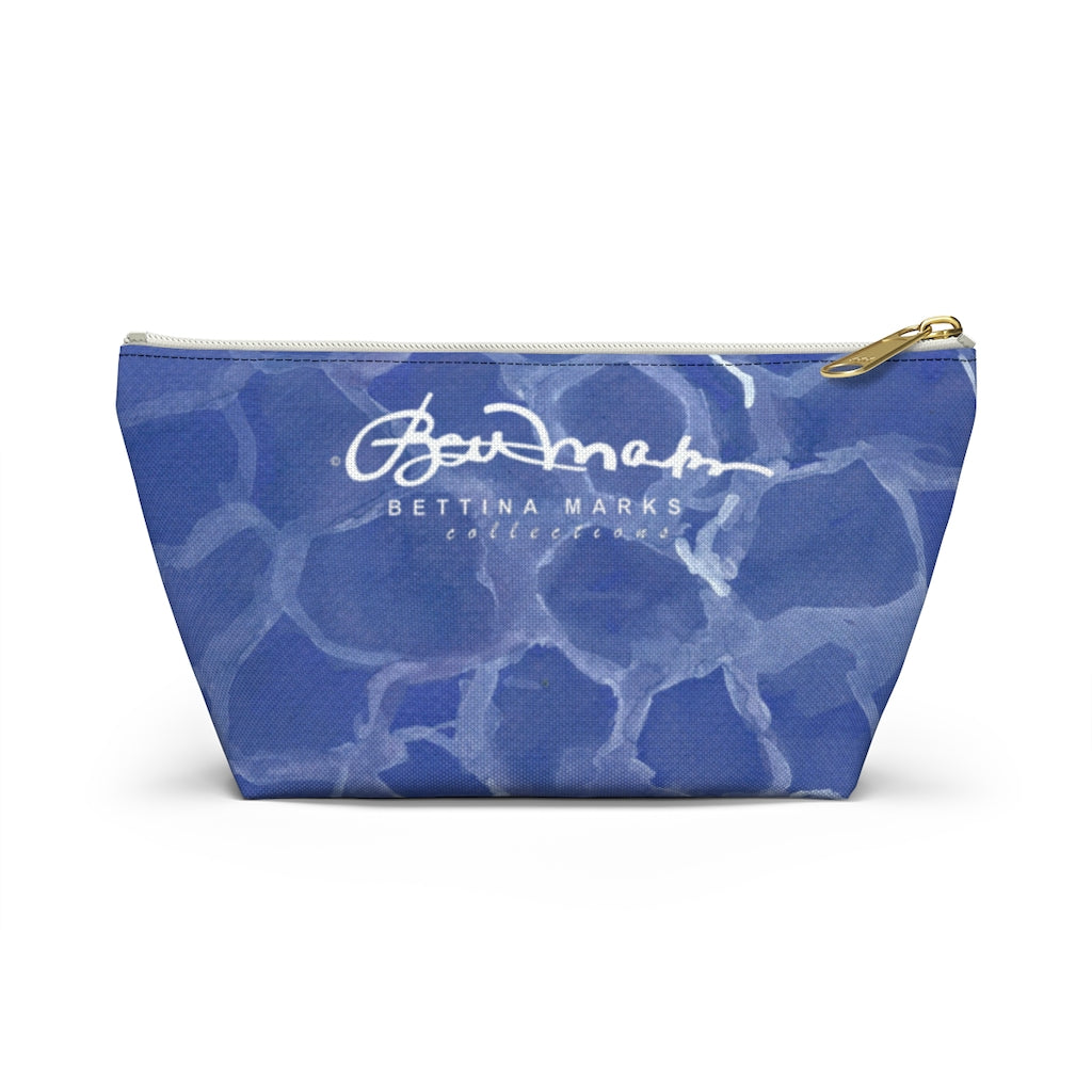 Blue Pool Accessory Pouch w T-bottom