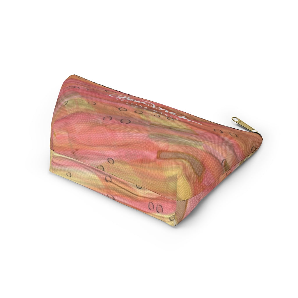 Dreamy Floral Accessory Pouch w T-bottom