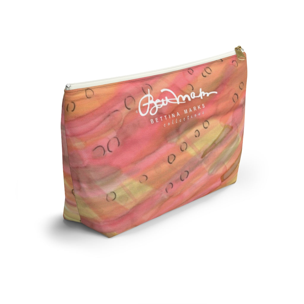 Dreamy Floral Accessory Pouch w T-bottom