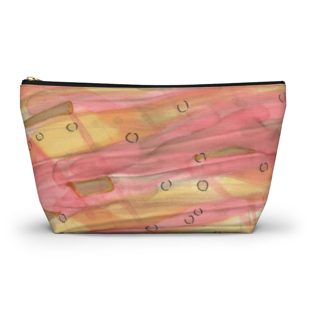 Dreamy Floral Accessory Pouch w T-bottom