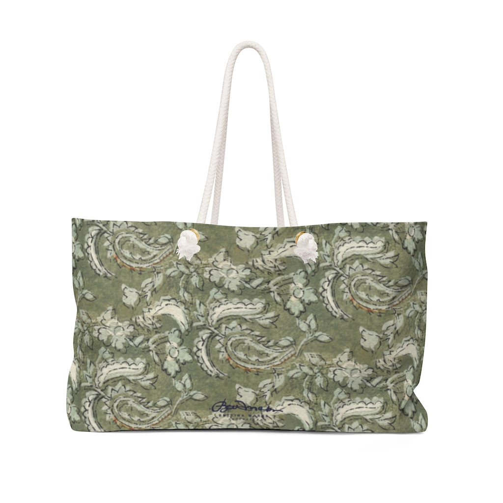 Floral Paisley Weekender Bag