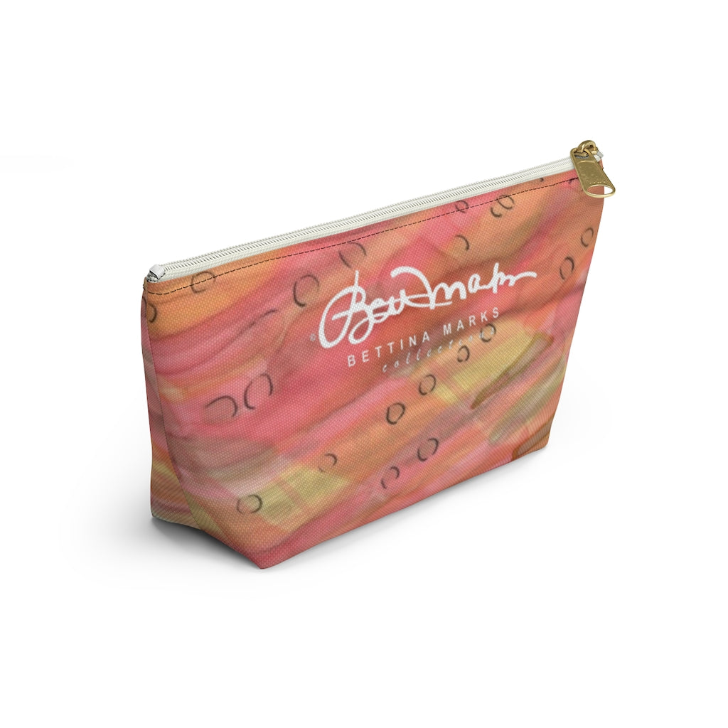 Dreamy Floral Accessory Pouch w T-bottom