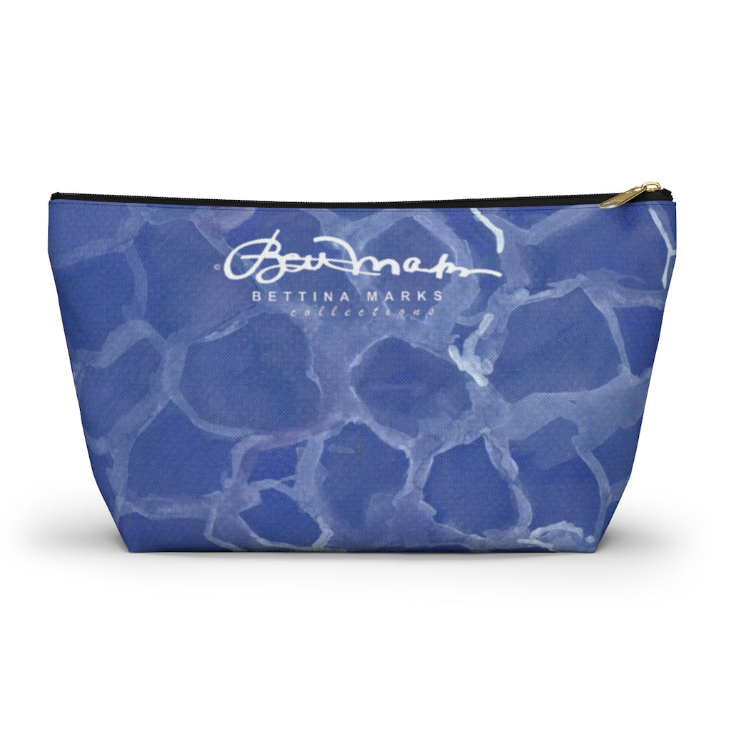 Blue Pool Accessory Pouch w T-bottom