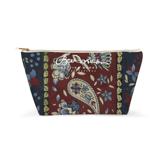 Paisley Stripe Accessory Pouch T-Bottom