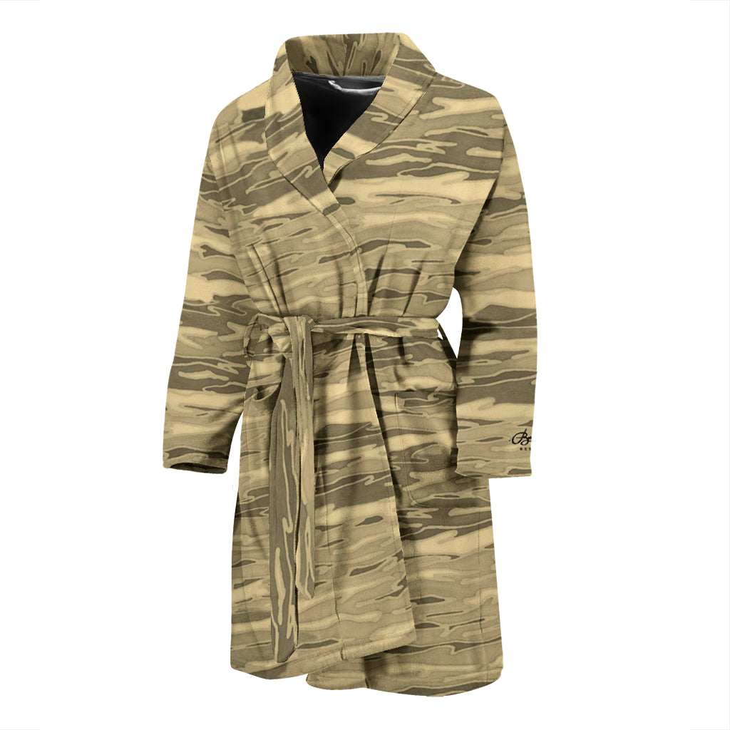 Sand Lava Camouflage Bath Robe - Men