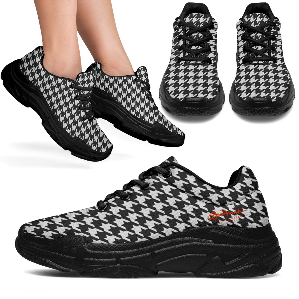 BW Houndstooth Chunky Sneakers
