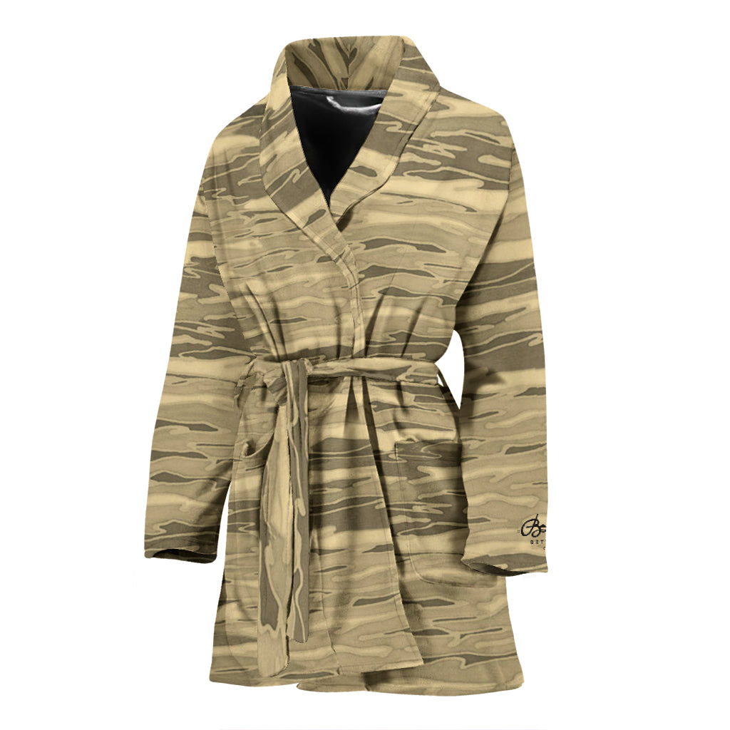 Sand Lava Camouflage Bath Robe - Women