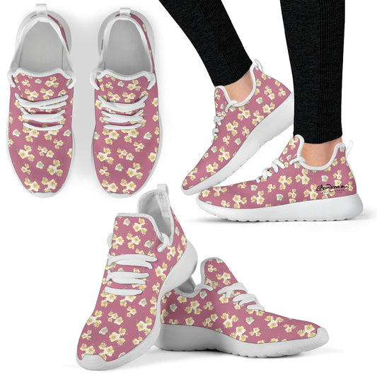 Starburst Floral Mesh Knit Sneakers