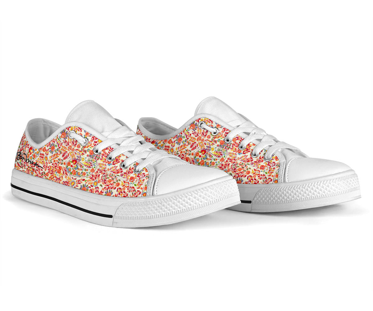 Retro Paisley Low Top Sneakers