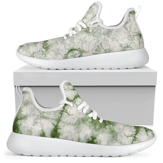 Sage Tie Dye Mesh Knit Sneakers