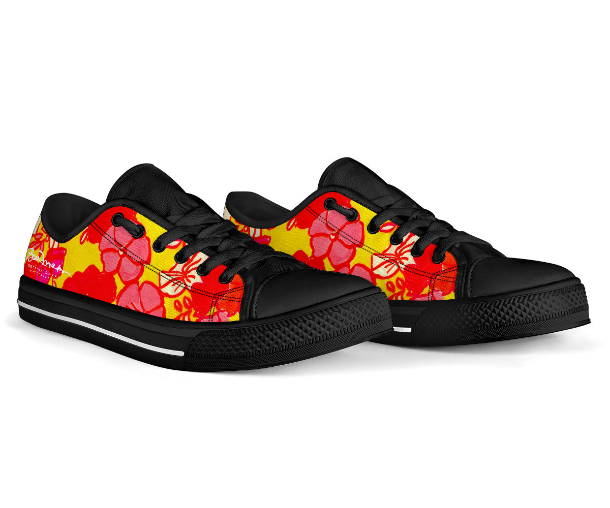 Sixties Floral Low Top Sneakers