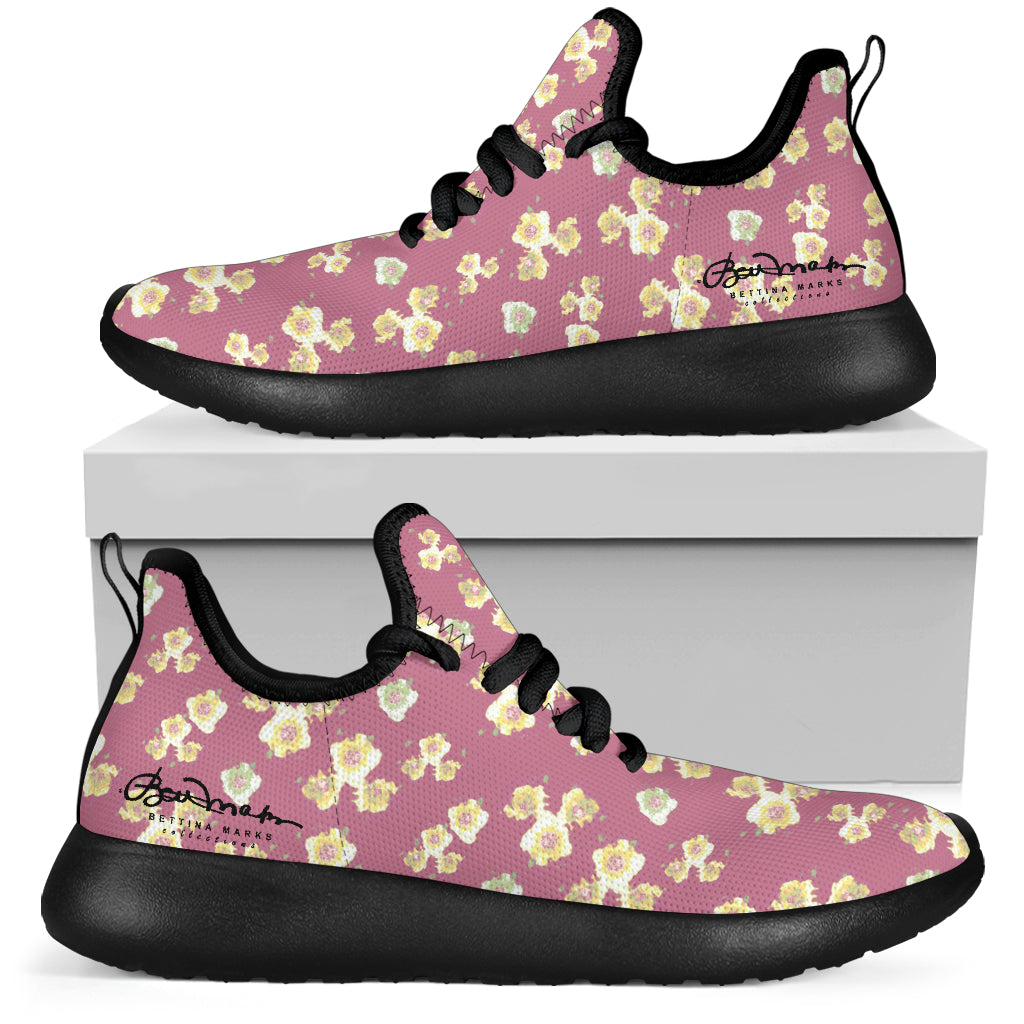 Starburst Floral Mesh Knit Sneakers