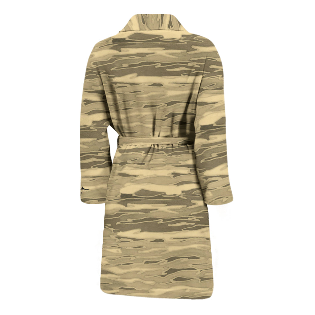 Sand Lava Camouflage Bath Robe - Men