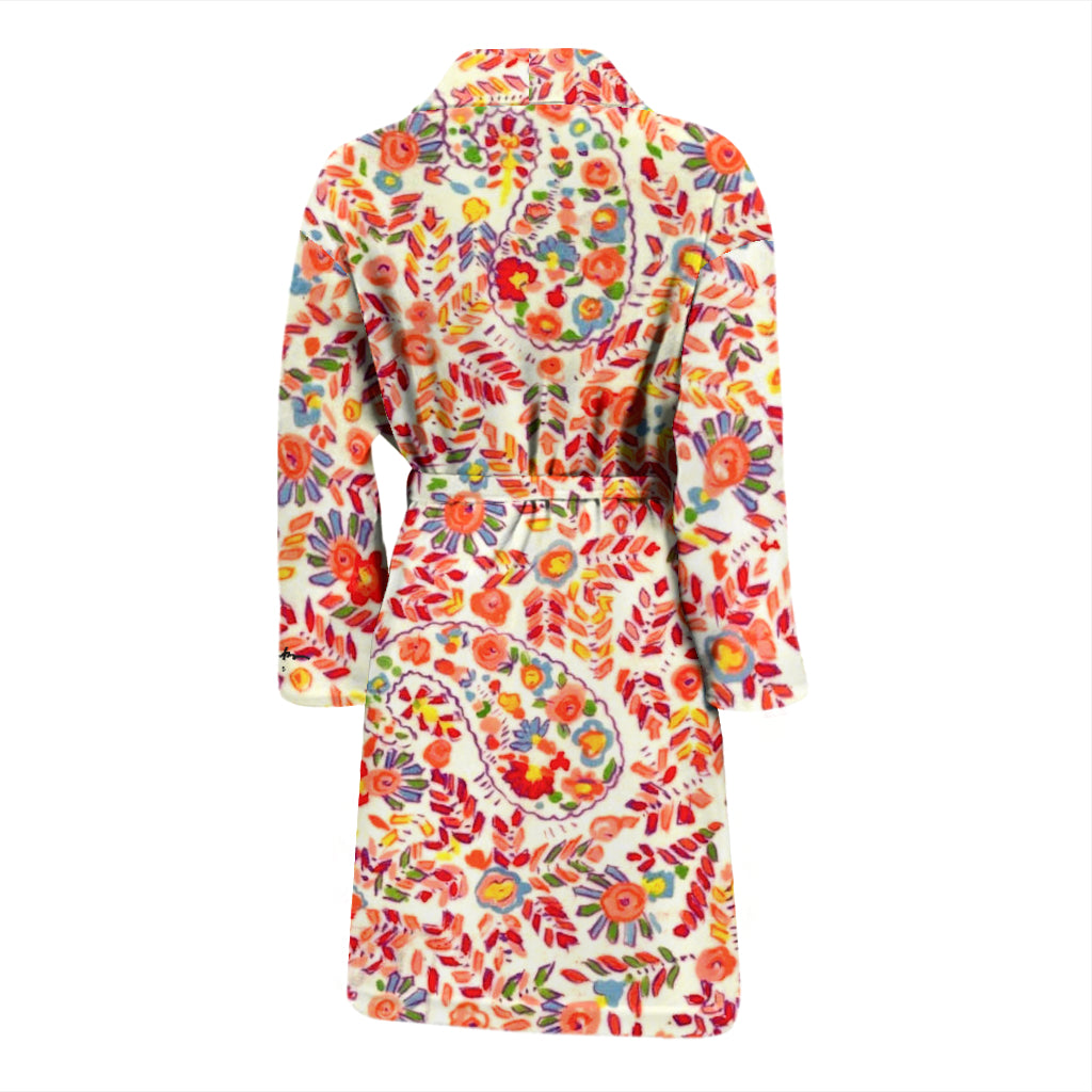 Retro Paisley Bath Robe