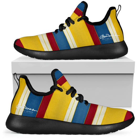 Riviera Stripe Mesh Knit Sneakers