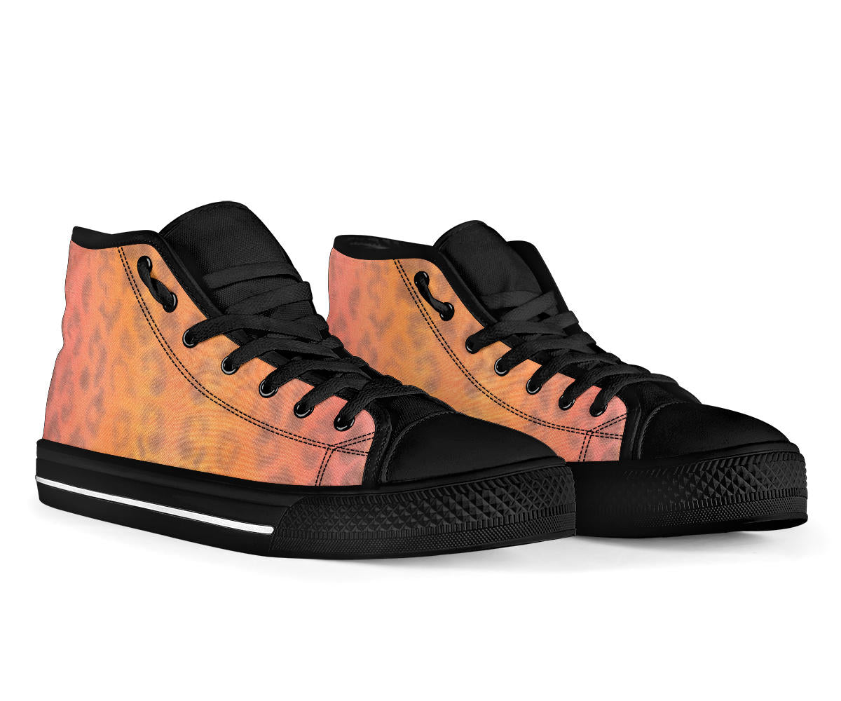 Ombre Leopard High Top Sneakers