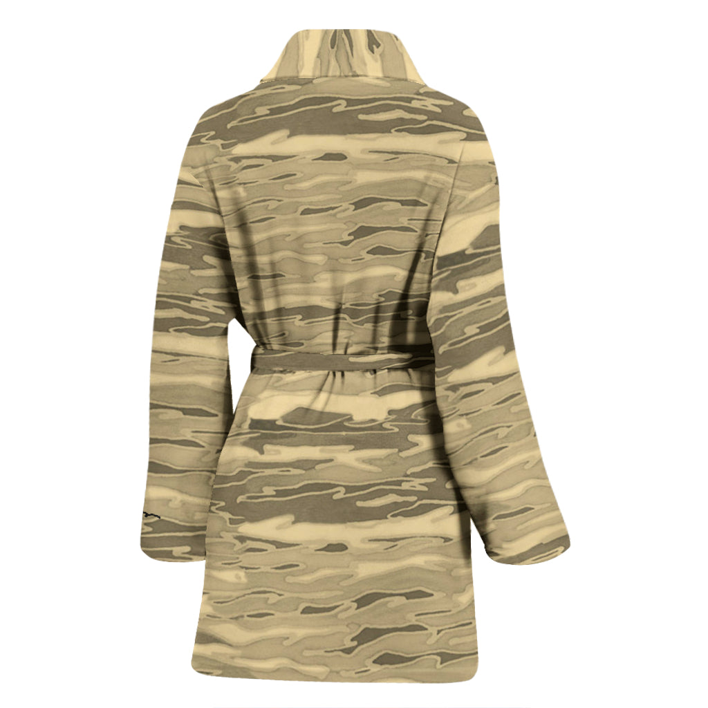 Sand Lava Camouflage Bath Robe - Women