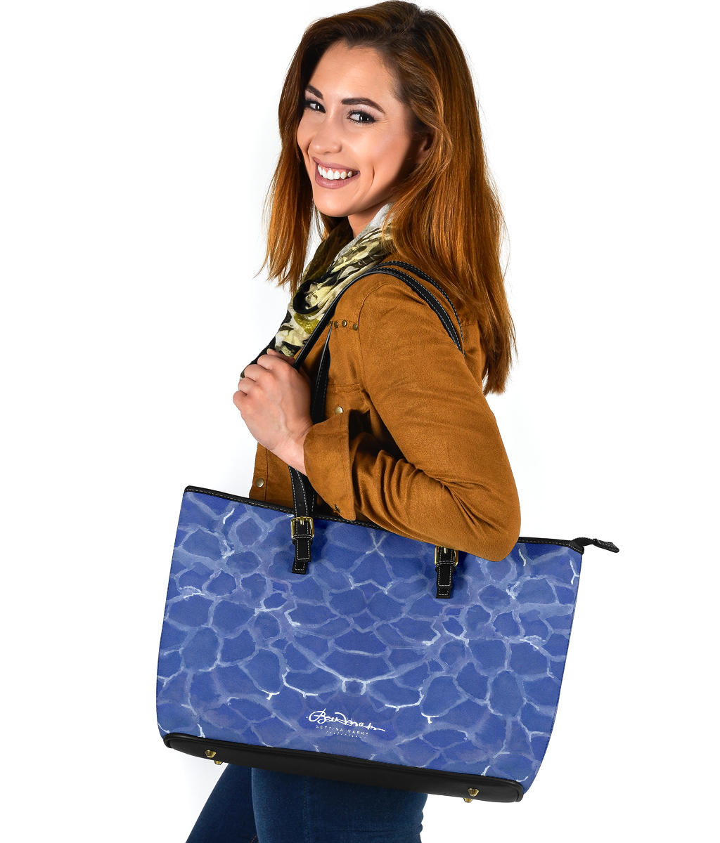 Blue Pool Large Tote Bag