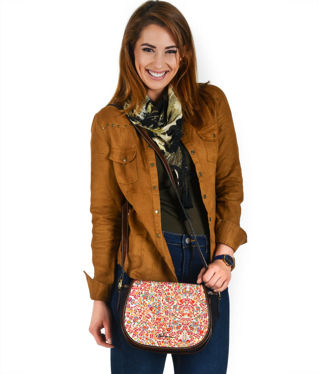 Retro Paisley Saddle Bag